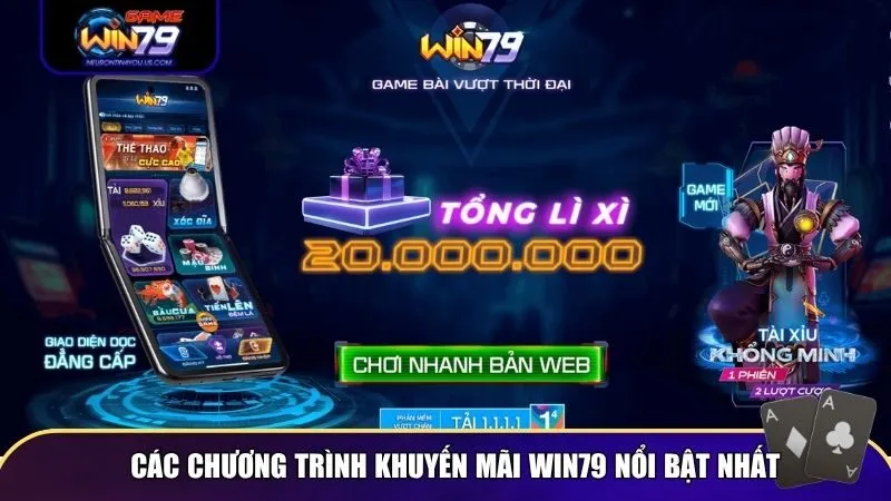 Các chương trình khuyến mãi Win79 nổi bật nhất