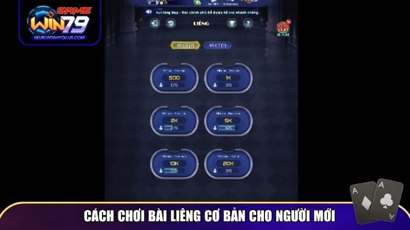 Cách chơi bài liêng cơ bản dành cho người mới